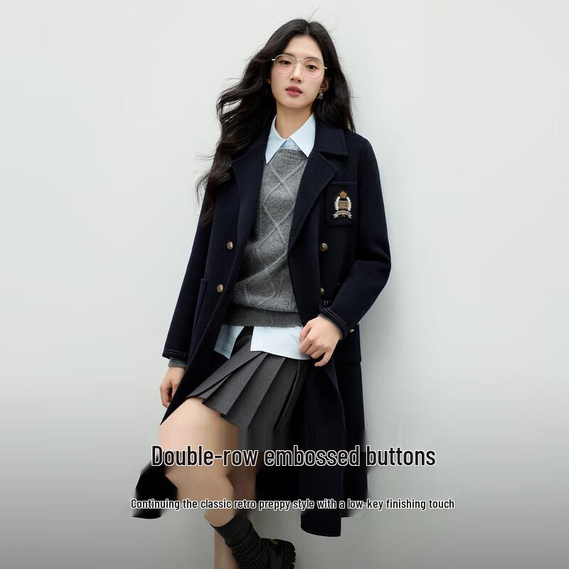 

Женское двустороннее полупальто из 100% шерсти ягненка S