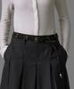TTUDEMENT Eyelet Long Belt Brown