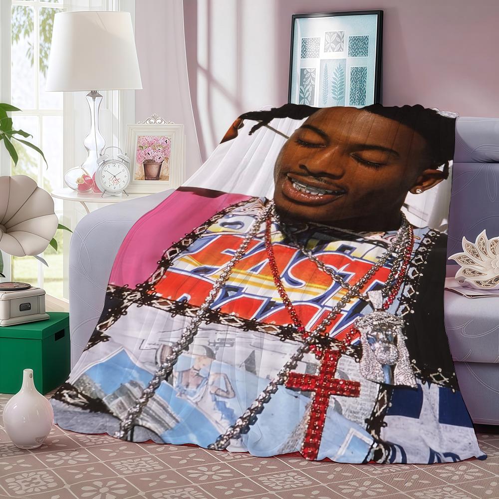 Rap P-playboi Carti Blanket Warm And Soft Suitable For Bedroom Living Room Sofa Bed Office Travel Camping