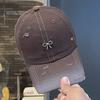 Retro old gradual change baseball cap children spring and summer trend bow cap big head circumference sun hat