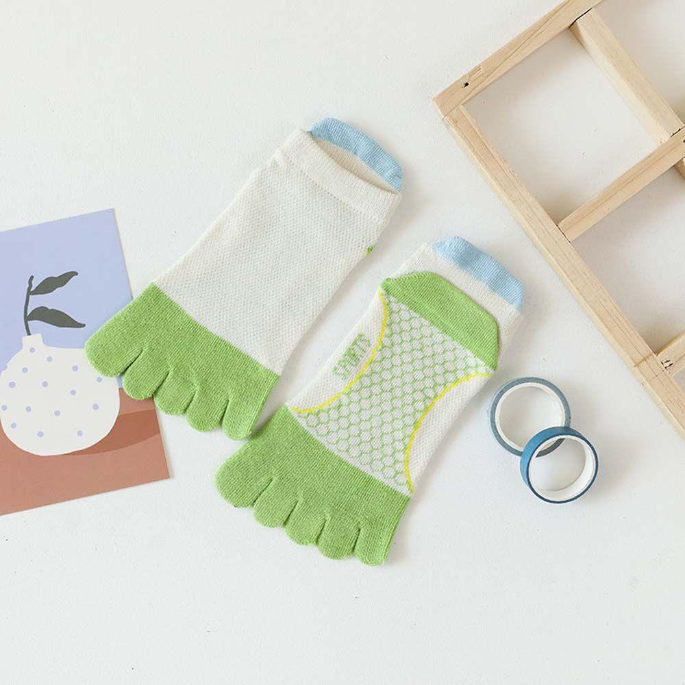 

Sweat Absorbing Children Anti-slip Kids Hosiery Five-Finger Socks Short Tube Socks Split Toe Socks