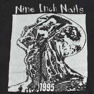 NINE INCH NAILS NIN Vintage 1995 FURTHER DOWN THE SPIRAL Size L T-Shirt REPRINT