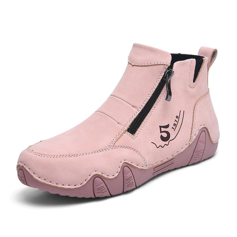 

Хиро рам обувь женская большого размера короткие ботинки женские осенне-зимние новые удобные повседневные ботинки Мартин бархатные ботинки с высоким голенищем 42