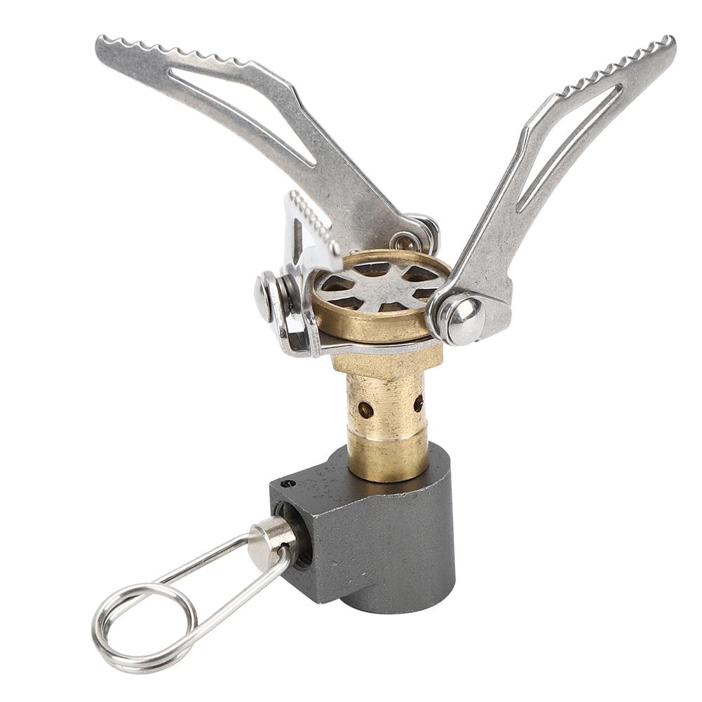 Utendørs Camping Ultralett Mini Brenner Bærbar Sammenleggbar for Fotturer Piknik Kokekar Verktøy