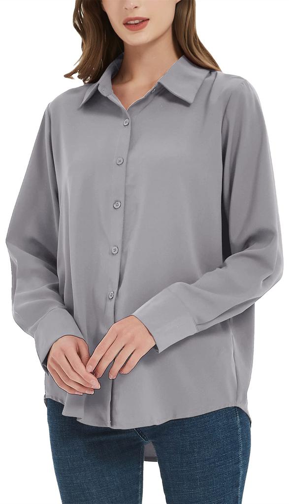 SPRING SEAON Shirt Loose Long Plus Casual Everyday Size M Women's Blouse, Soft, No-Iron, Fit, Sleeve, Sizes, Fashion, Commuting, Wear, Breathable,