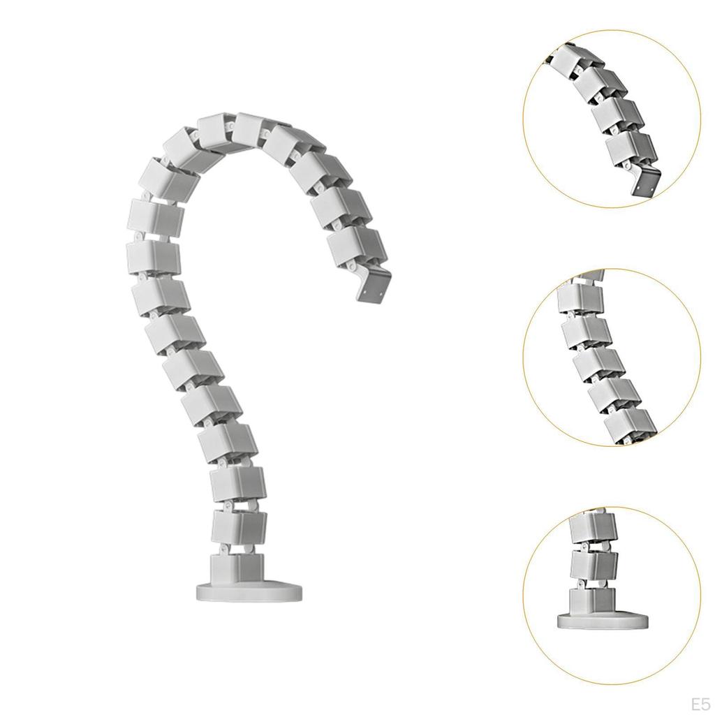 Vertebrae Cable Management Kit Cord Concealer Multipurpose Wire Threading Tube for Office Meeting