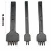 3pcs Claw Tooth Design Leather Hole Puncher 4/5/6mm Spacing Leather Craft Chisel  For Wallet Making