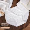 Large Size Women's New Spring and Summer Style Cotton Rustic Print Extended Crotch Non Trace Breathable High Waist Briefs