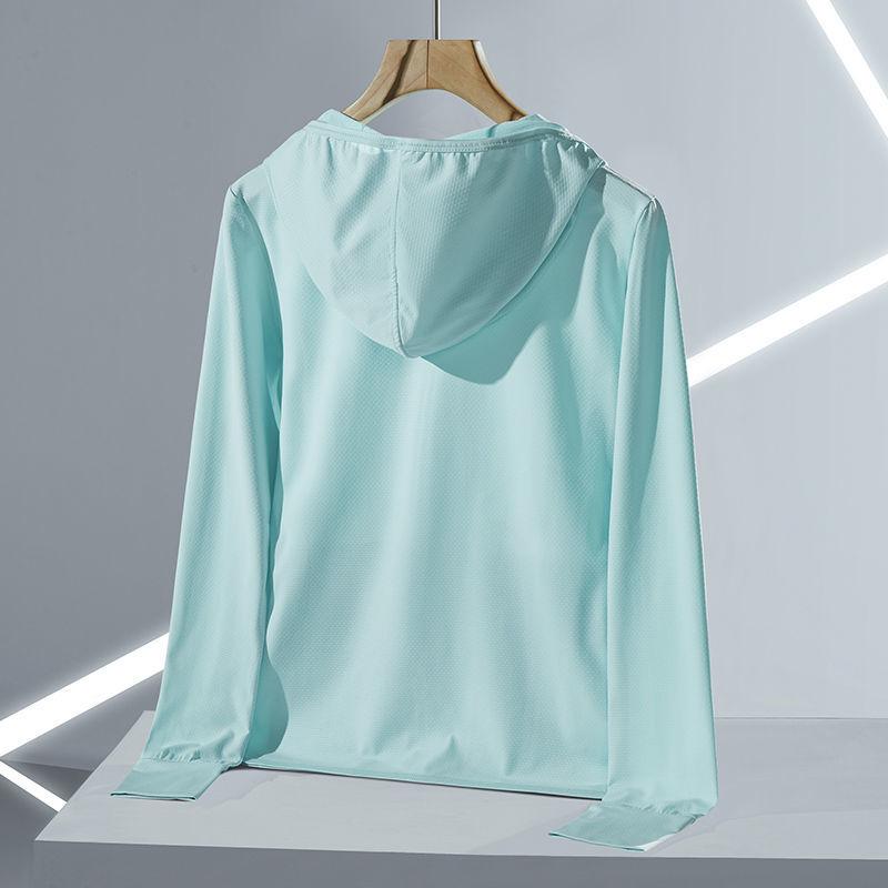 

Летняя женская классная солнцезащитная одежда с капюшоном L зелёный