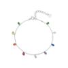 Bracelet - LUXENTER - Rolcon - Argent 925 - Zircone multicolore - 19 cm