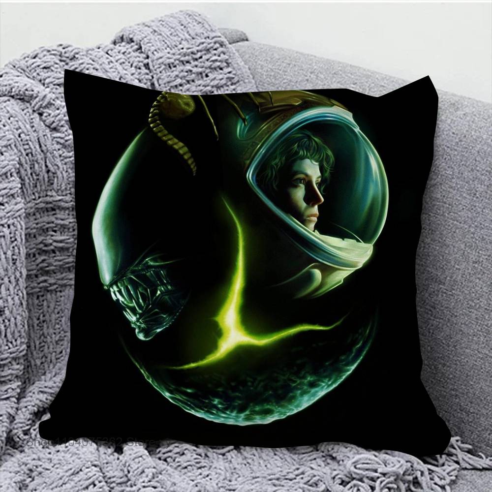 Classic Movie A-Alien Pillow Case Square Pillow Bedroom Sofa Leisure Comfort Cushion Car Living Room Home Decoration