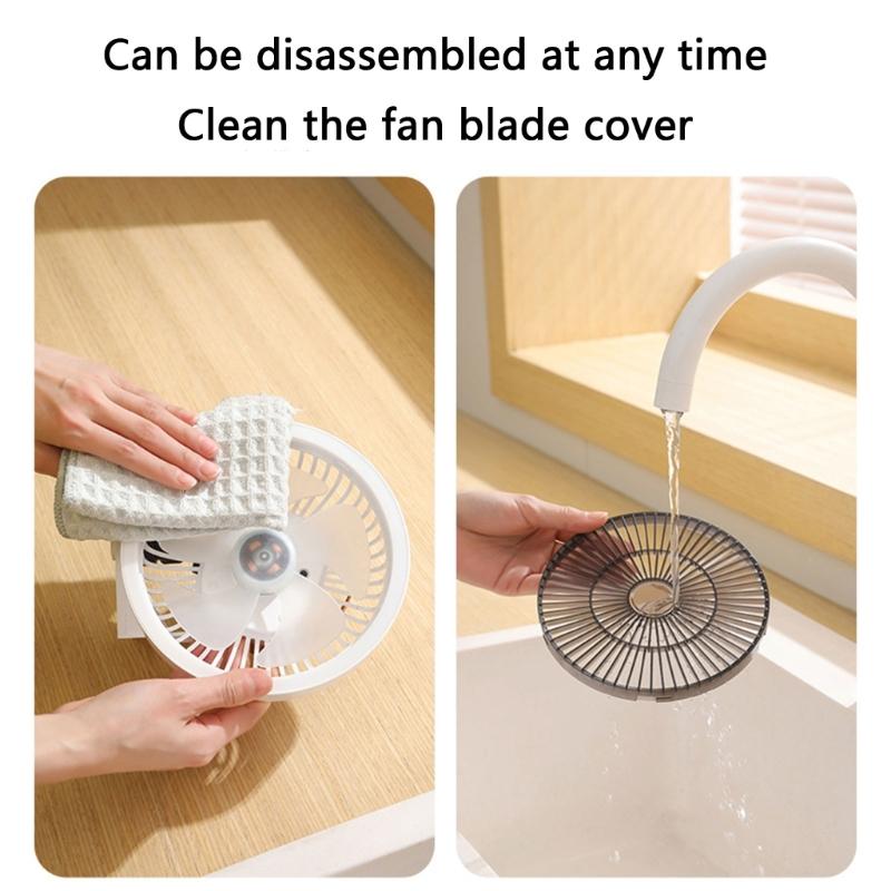 Multi Function Oscillating Wall Fan Easy Installation Strong Wind Power Desktop Fan Cooling Device for Home Use