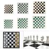 Portable Leather Chess Board Light Weight Tournament Chess Mat Rolling up Leather Chess Board Chessboard Gift for Kids Adult