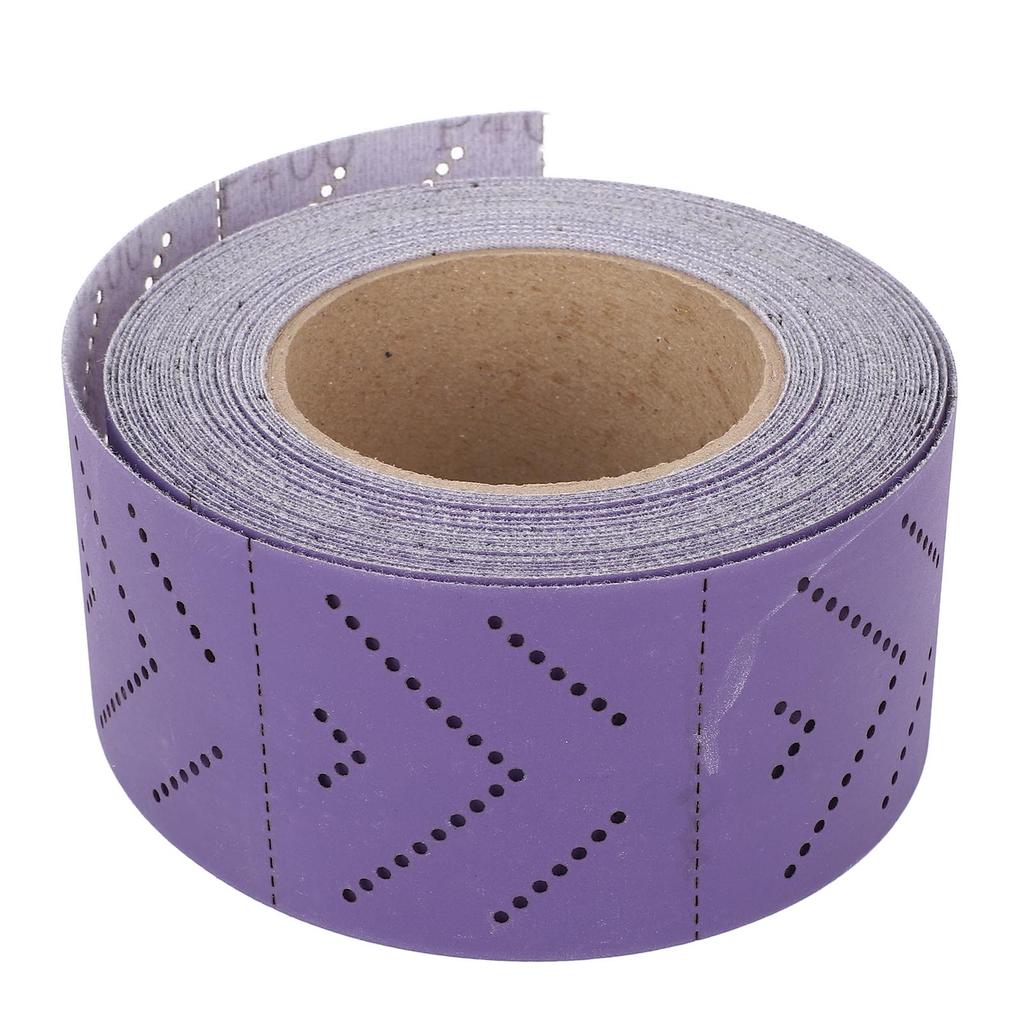 Keramický brusný papír v roli 400 zrnitost Více děr Bezprašné abrazivo 70mmx12m pro opravy karoserií Lak