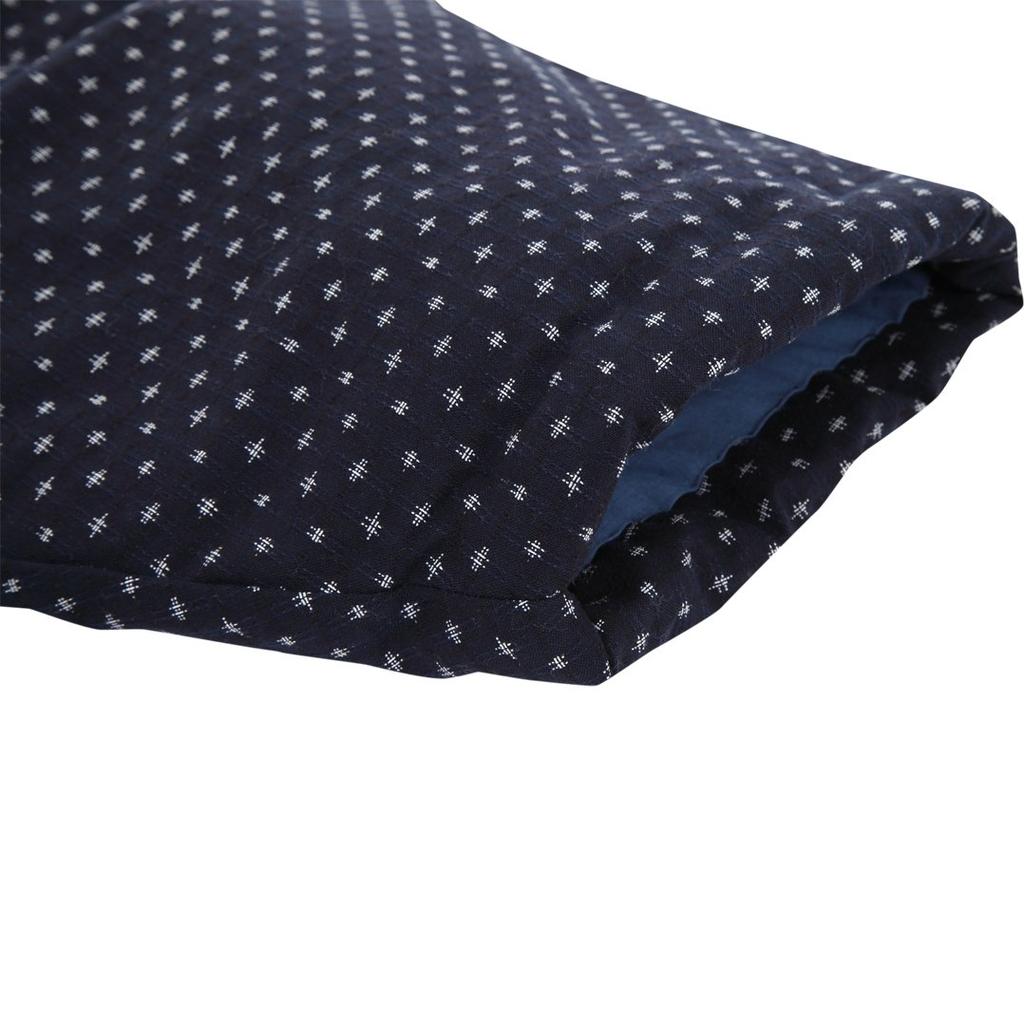 Edoten Cotton Hanten In Kurume Weave Navy Blue (Chanchanko) (Made Japan) (Large)