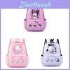 Mochila Escolar Kuromi Melody Hello Kitty Pochacco Cinnamoroll Hecha de Poliéster Duradero para Preescolar