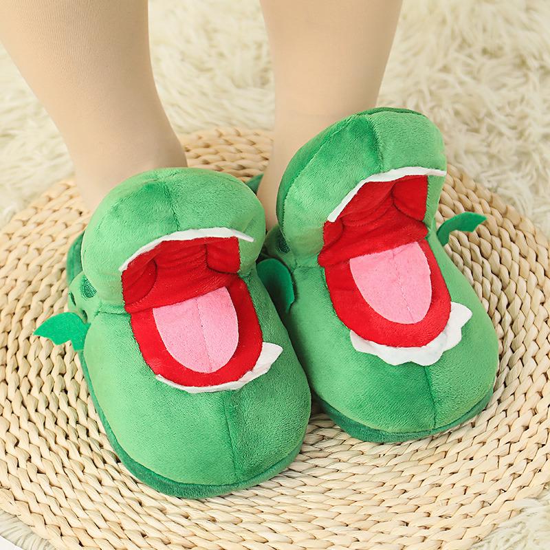 TikTok Style Funny Crocodile Mouth-Opening Fish Slippers - Xiao Di Crocodile Slippers for Dancing