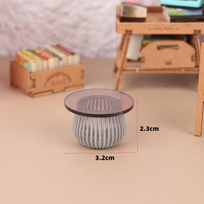 Simulation Bambus Runder Tisch Stuhl Miniatur Szene Dekoration Ornament Puppenhaus Mini Möbel Modell Handwerk Geschenk