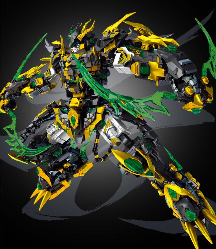 Yue Yi Black Tiger Zhao Yun & Guan Yu Mecha Three Kingdoms Building Blocks Toy