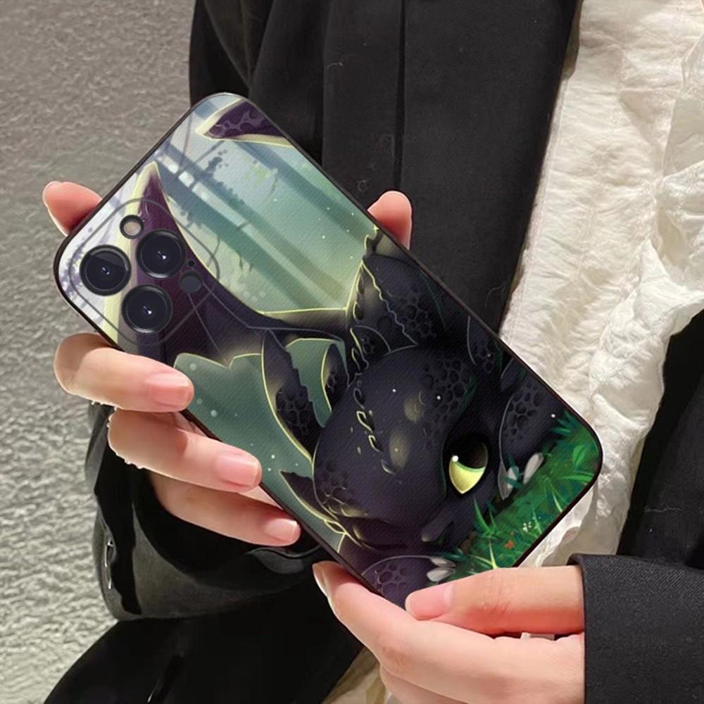 Lovely couple Toothless Fury Dragon Phone Case For iPhone 15 14 11 12 13 Mini Pro XS Max Cover 6 7 8 Plus X XR SE Funda Shell