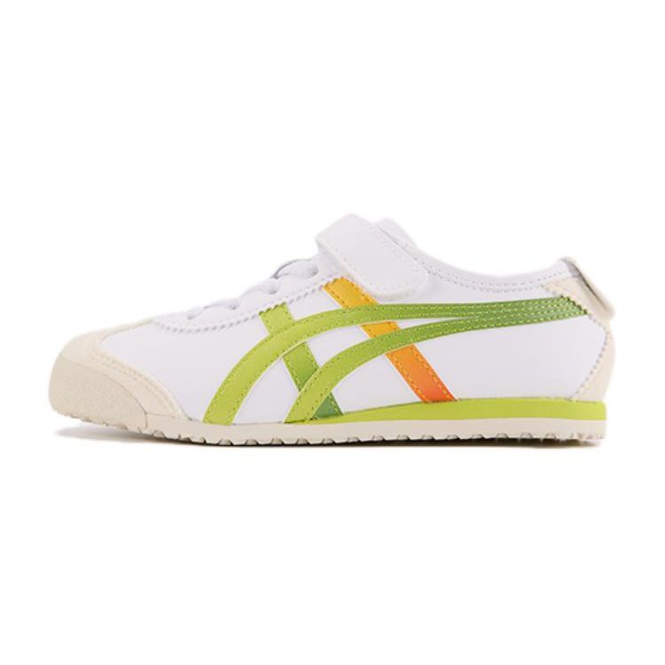 Onitsuka Tiger Mexico 66 Non-Slip Durable Low-Top Casual Shoes Kids sneaker White Green 1184A217-101
