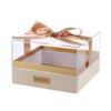 Transparent Acrylic  Light Luxury Bow Present Box Valentine's Day Gift Box Wedding Hand Gift Box Birthday Party Wedding Supply