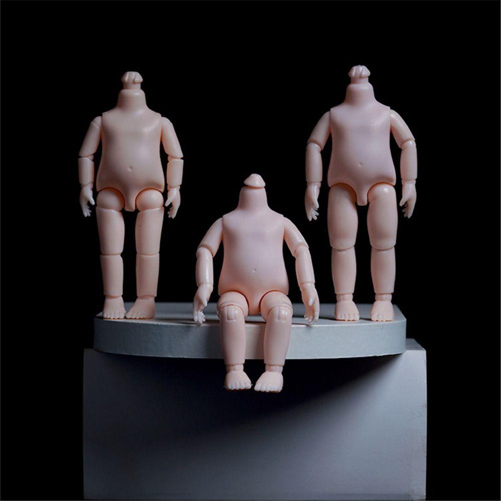 12cm Height 1/12 Doll Body White Skin 6 Inch Jointed Dolls  For Children Birthday Gifts