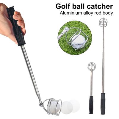 Recuperador de pelotas de golf de acero inoxidable, herramienta telescópica para recoger pelotas de golf, accesorios de golf