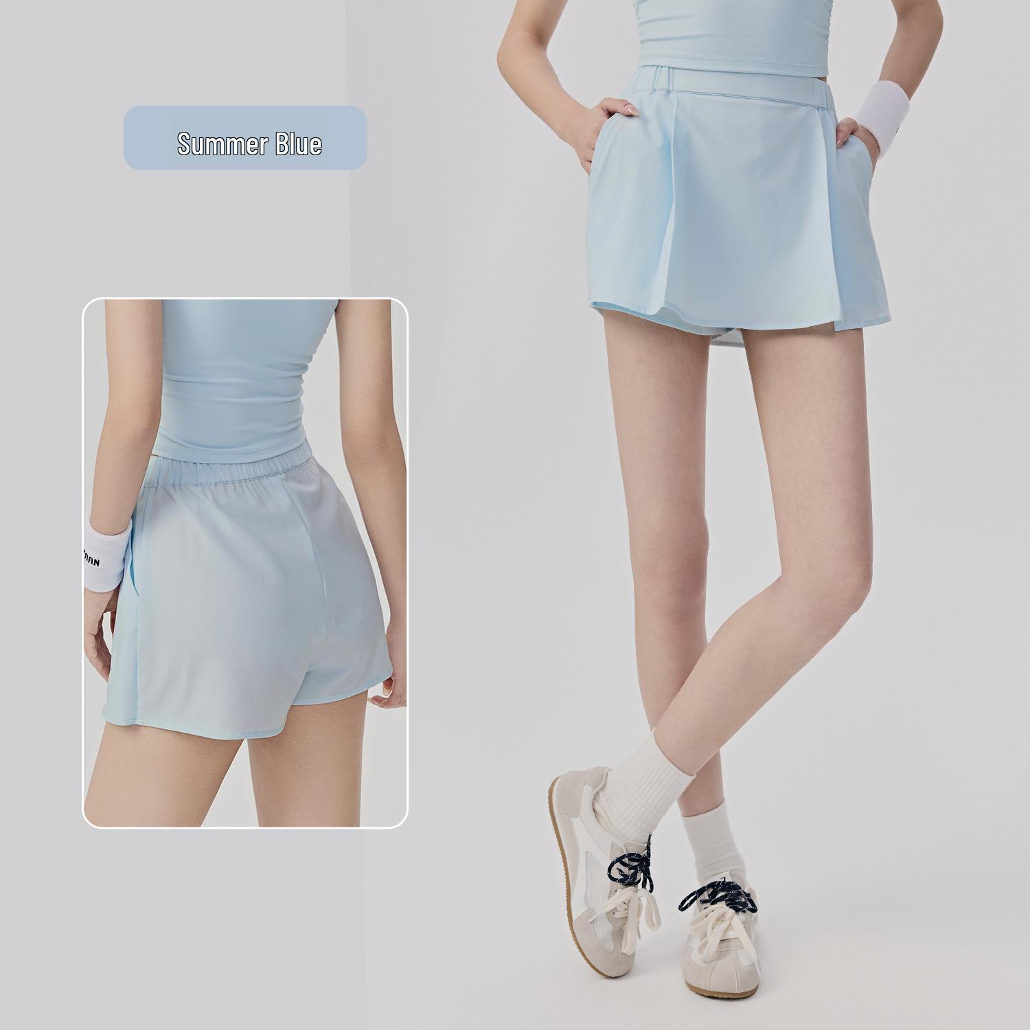 

Women s Two-Piece Tennis & Yoga Fitness Set with Chest Pads, Ruching, Cinched Waist, Anti-Exposure Skort. Large