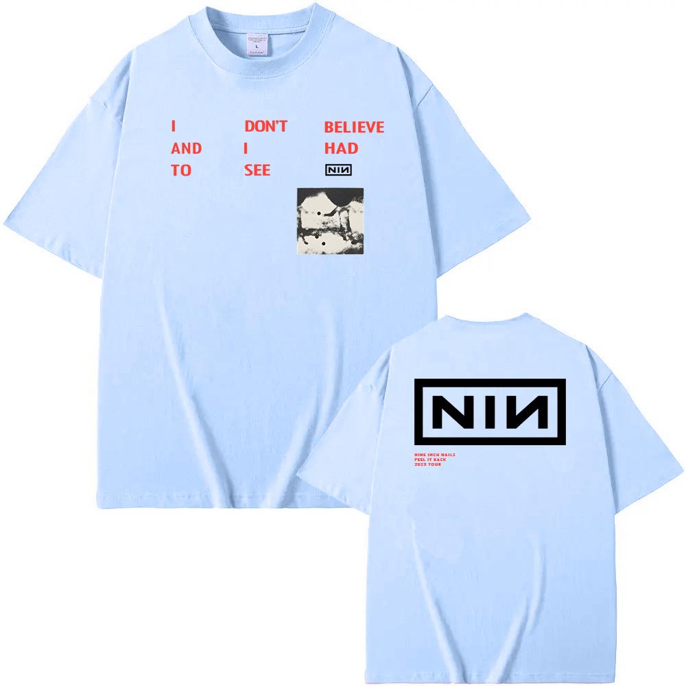 CBH LYRIC TEE Nine Inch Nails Band Gothic High Quality T-shirt Hip Hop Style Women/men 100cottoTshirt Round Neck Tees