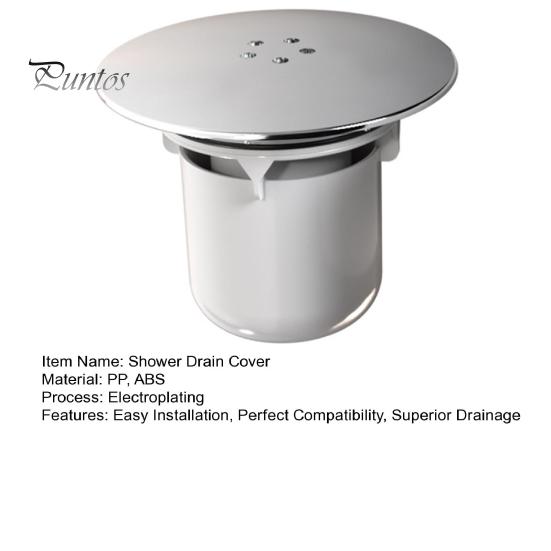 Capac de scurgere de duș cu finisaj cromat Instalare ușoară Cupă de scufundare Drenaj cu curgere rapidă Capac sifon de schimb standard britanic