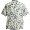 Floral Camping Button Closure Shirt Men Shirts Purple CBD30-L6S