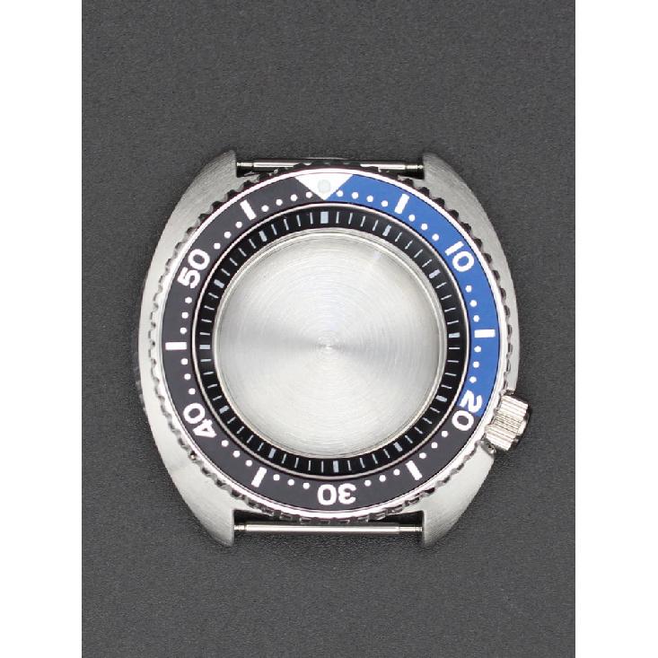 45mm Diving Watch Case 316L Stainless Steel For Turtle Abalone Seiko NH35 NH36 NH38 NH34 Movement 28.5mm Dial Sapphire 120clicks