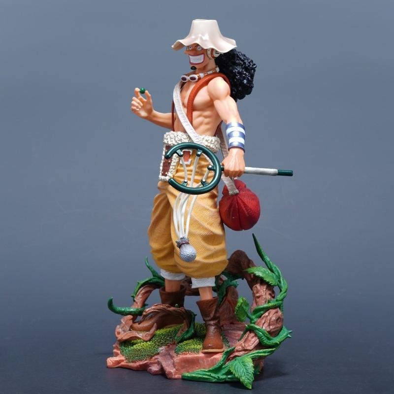 25cm/9,84in Anime One Piece Figúrka Usopp Akčné figúrky PVC Soška Stolová ozdoba Zberateľský model Hračky Darčeky