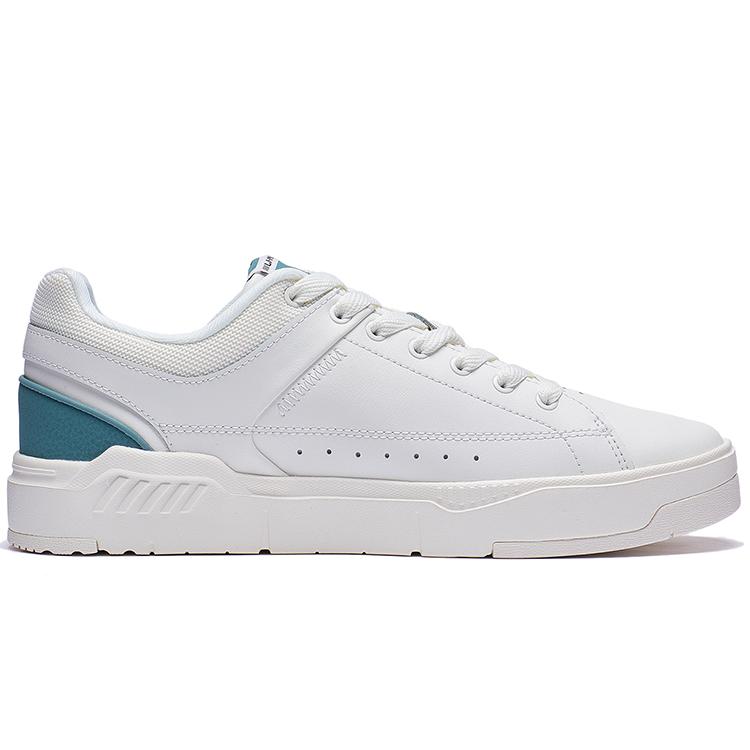 Li Ning COMMON 70s Antypoślizgowe Odporne na ścieranie Niskie Buty Skateboardowe Męskie Białe Zielone AGCT043-3