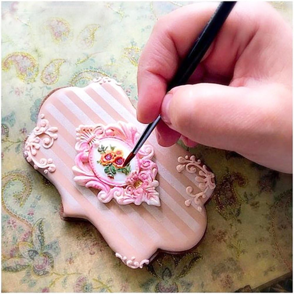 Mirror Frame Silicone Mold Fondant Sugarcraft Cake Decorating Tools Chocolate Candy Mold-Small