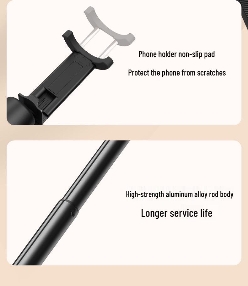 7-in-1 Anti-Shake Handyhalter & Selfie-Stick-Stativ für Live-Streaming
