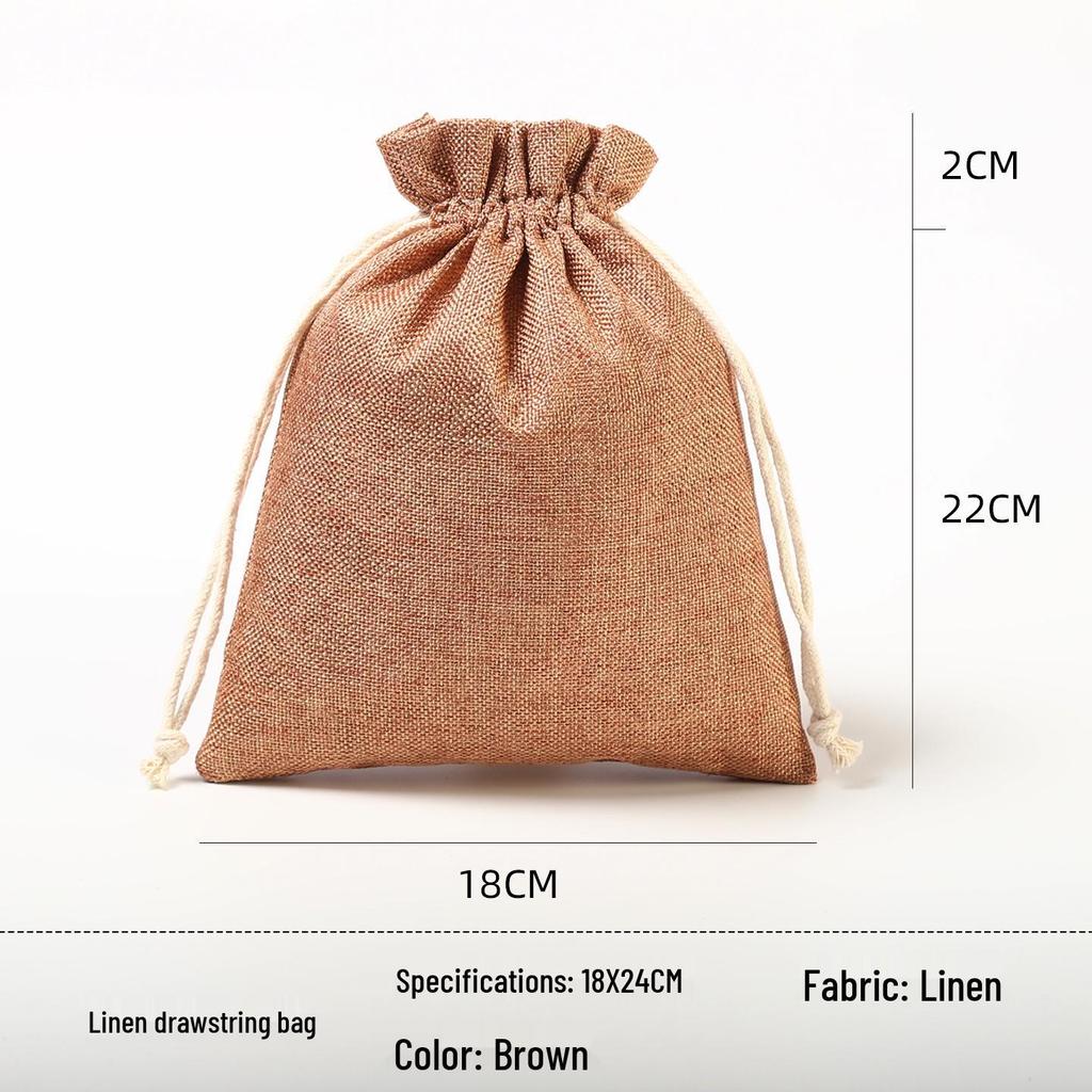 Custom Drawstring Wenwan, Cotton, Linen, or Rice Bag