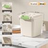 Wheeled Airtight 30-50 Jin Rice & Flour Storage Container - Insect & Moisture-Proof, Food Grade