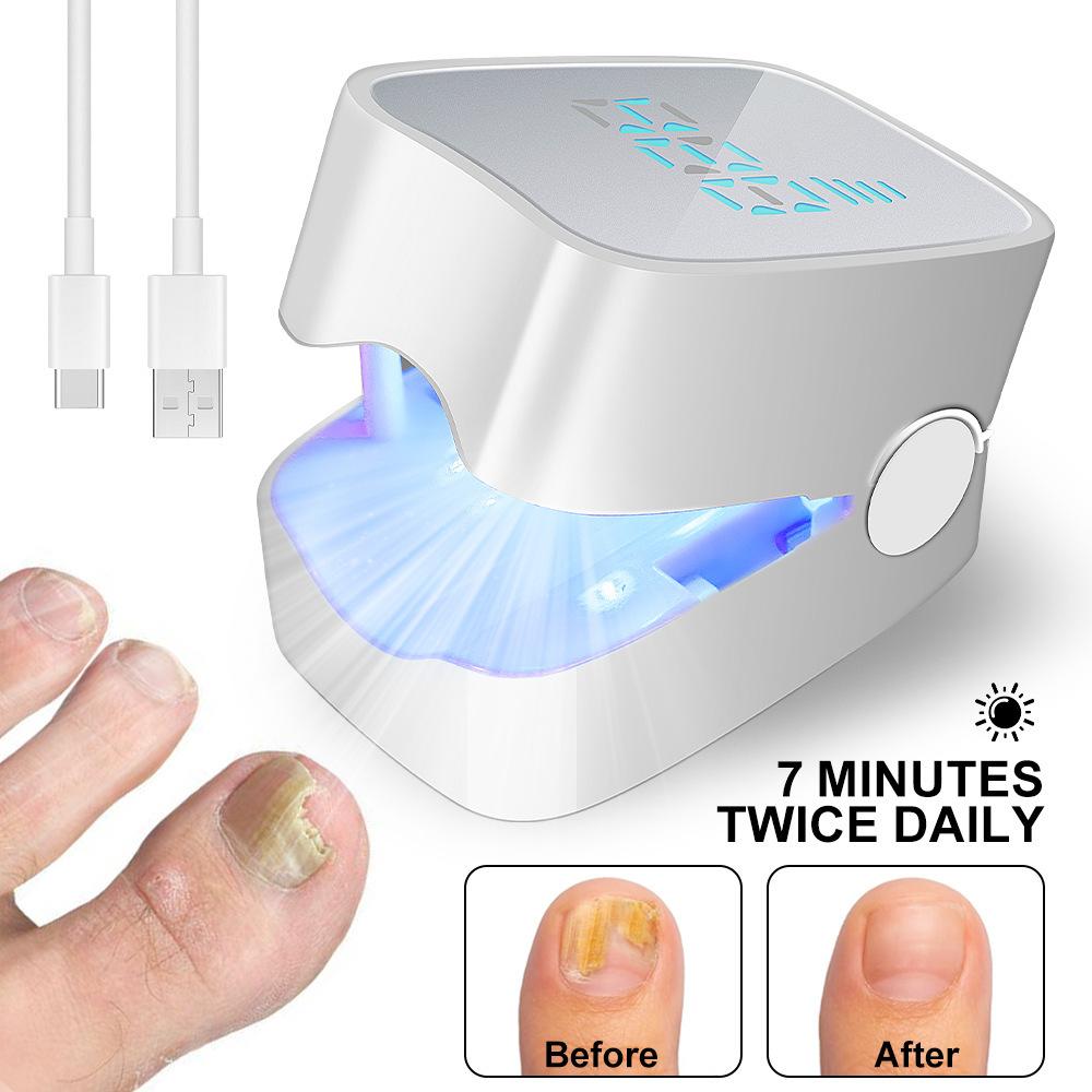 1Pc Nail Fungus Lamp Utensils Intelligent Cleaning Laser Disinfection Nail Art Uv Lamp Mini Fully Automatic