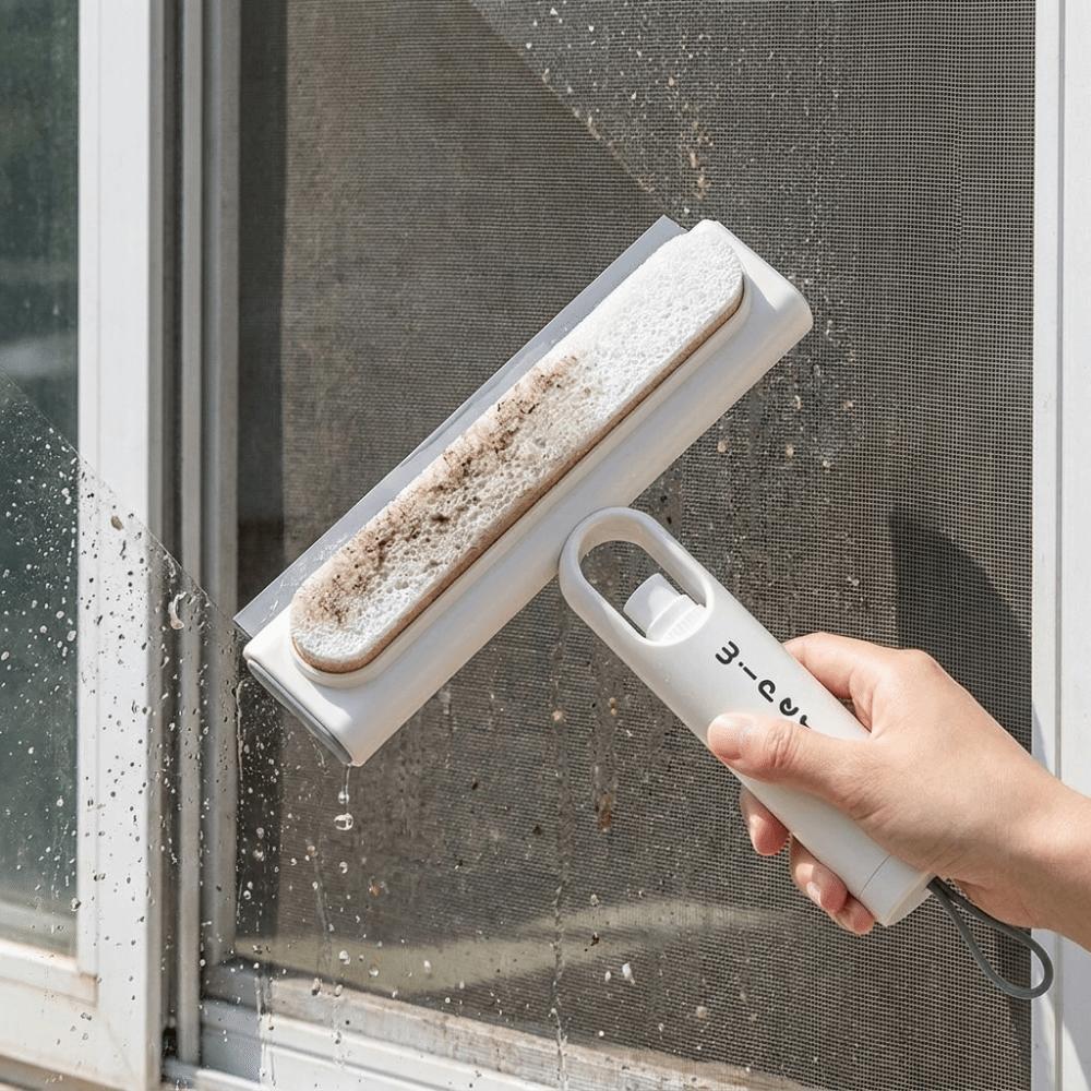 Portable Screen Window Brush Efficient Multi-functional Tool Scraper Bathroom Glass