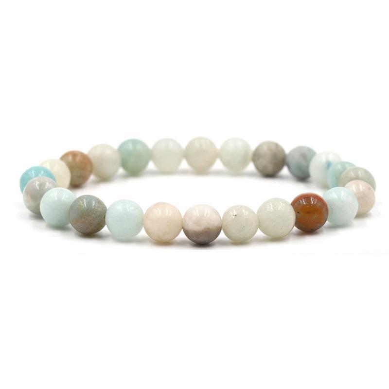 

Модный женский браслет из натурального камня, браслет из бусин ручной работы, браслет-нить из каменных бусин, женские украшения амазонка