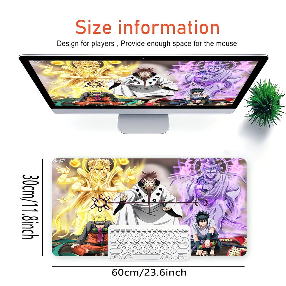 Powerful Anime Characters Large Gaming Mouse Pad Nonslip Rubber Base Waterproof Desk Mat For Office Pc Laptop