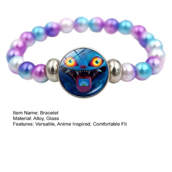 Korean Pop Beaded Bracelet Anime Inspired Fashion Bracelet Colorful Beads Bracelet for Women Men Girls Boys Fans