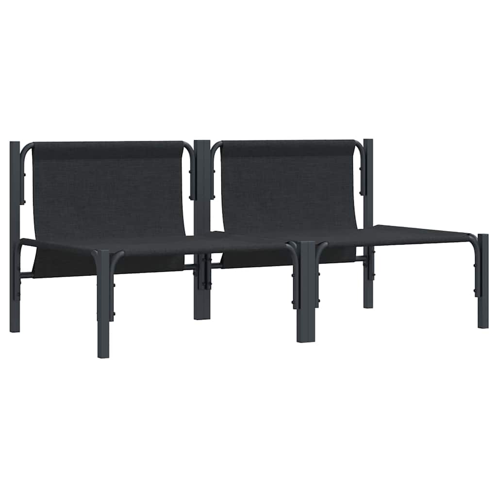 Garden Furniture with Cushions 2 Pieces Anthracite 80 X 80 X 71 Cm Steel