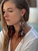 MIA Boho Feather Earrings BROWN COPPER