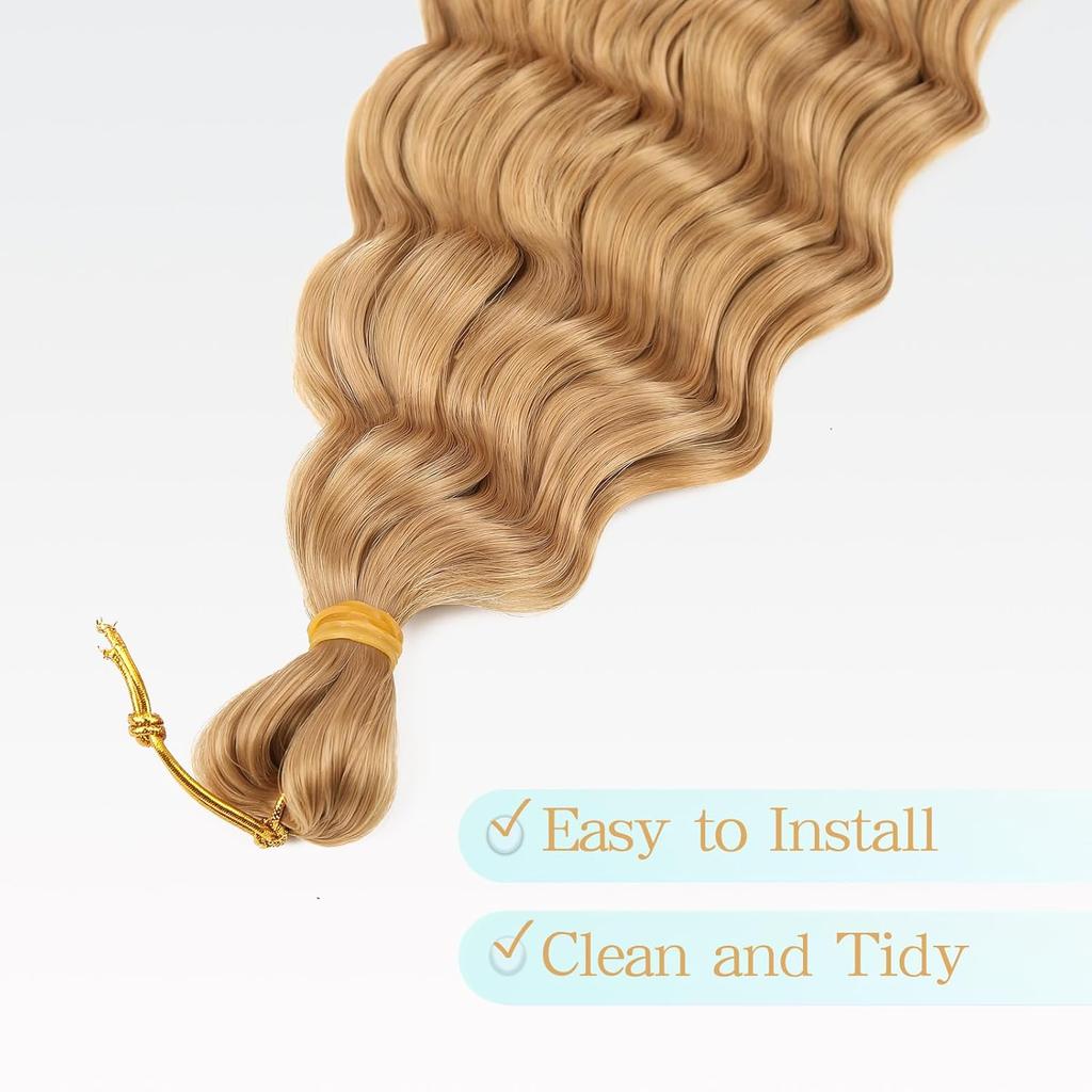 Ocean Deep Wave Kanekalon Crochet Hair 30 inch 120g Long Ombre Synthetic For Women