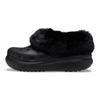 Crocs Clogs Warm Plush Shock Absorbing Non-Slip Durable Low-Top Casual Shoes Unisex Shoes Black 208446-001