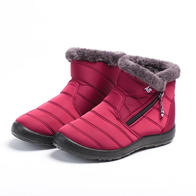 35-43 Plus Size Women Boots Ankle Boots For Women Waterproof Upper Pu Sole Non-Slip Lightweight Keep Warm Winter Snow Boots