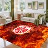 Eintracht Frankfurt Football Design Crystal Velvet Rug Soft Decorative Mat for Bedroom Entrance
